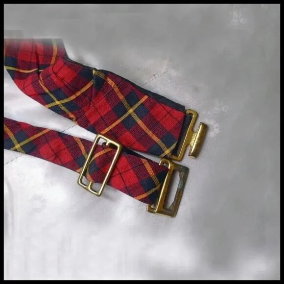 Tartan Plaid Cummerbund is a Festive Tuxedo Accessory and it's VINTAGE - Picture 2 of 13